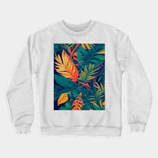 Tropical Leaves Crewneck Sweatshirt